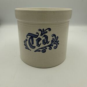 Pfaltzgraff Yorktowne Tea Canister 1 Qt with NO LID 509 Stoneware USA Blue
